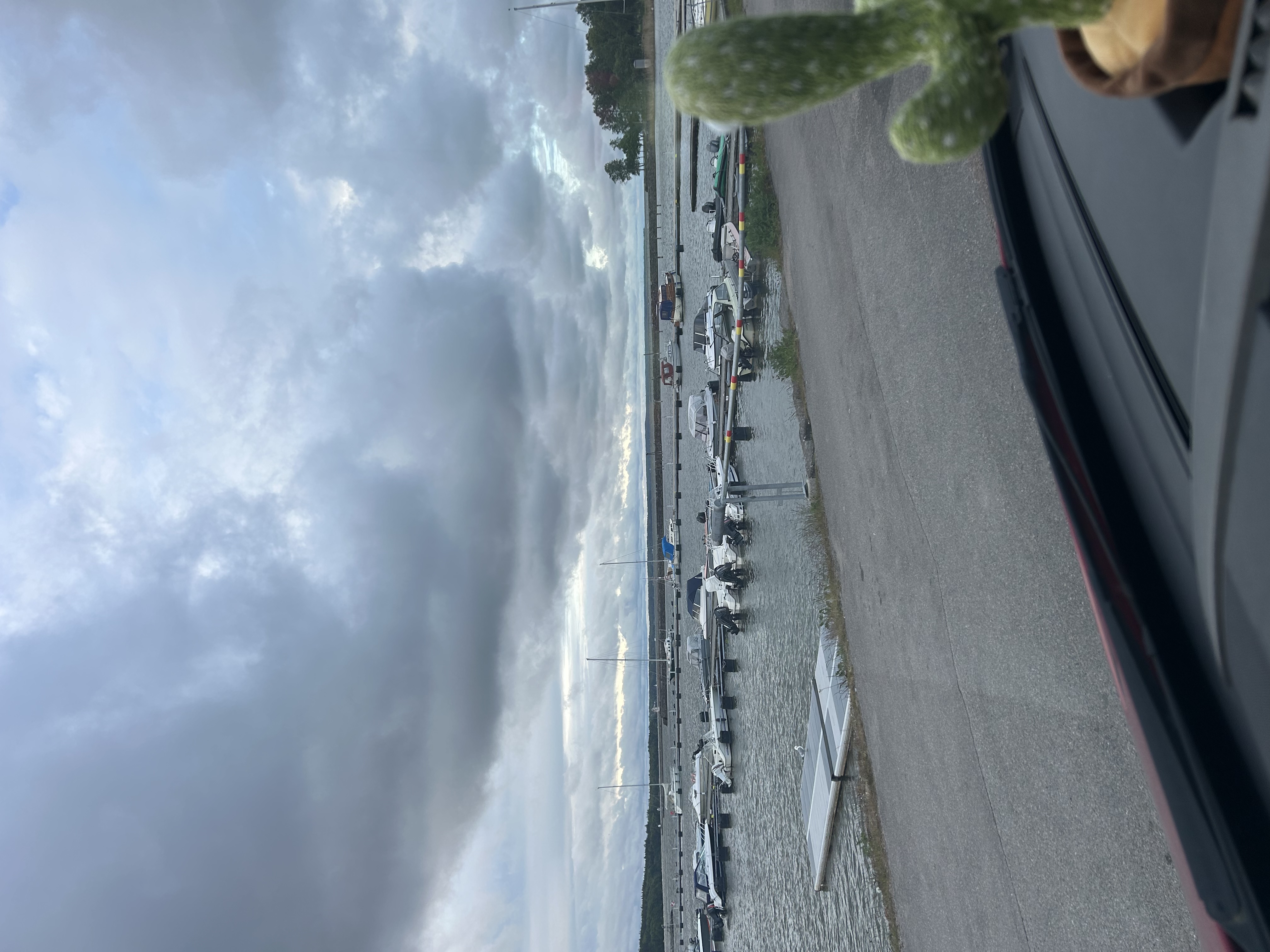 Widok na port na jeziorze Vänern