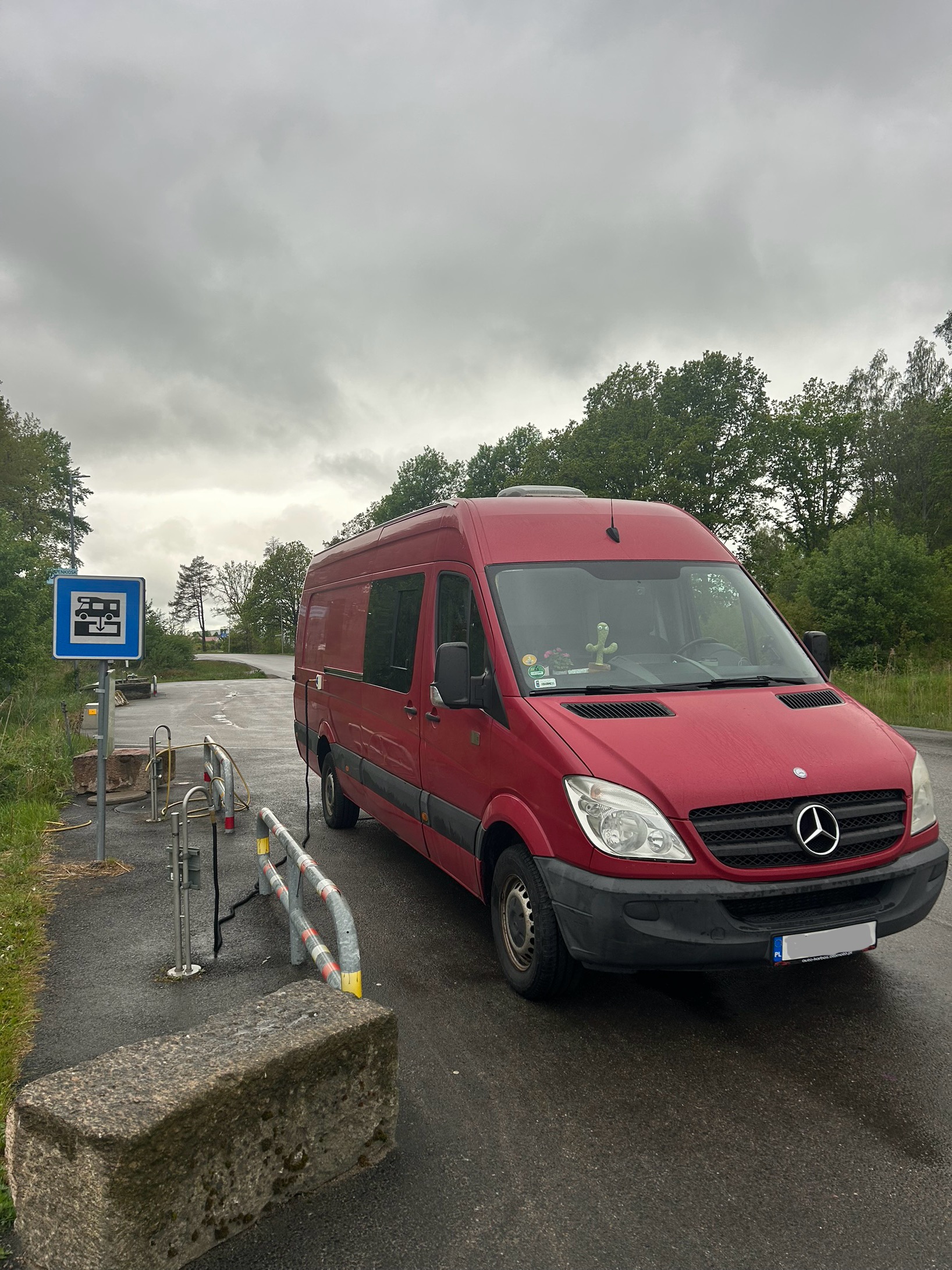 Miejsce do serwisu kampera